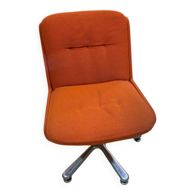 Fauteuils orange 70’S pivotants