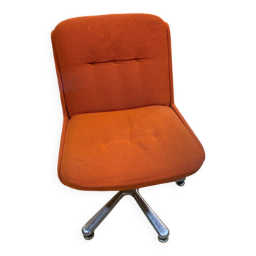 Fauteuils orange 70’S pivotants