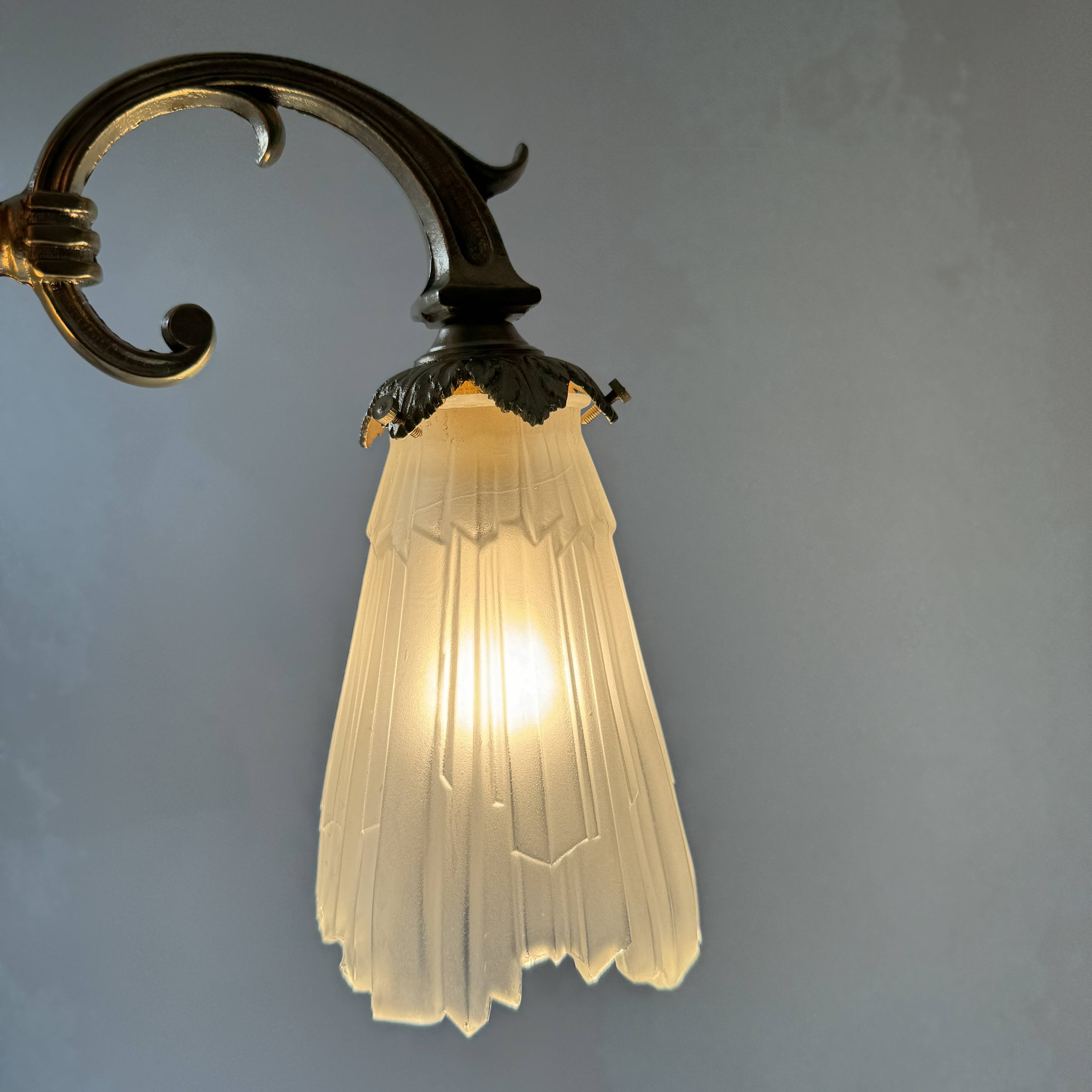 PAIR OF OLD ART-DECO WALL LIGHTS