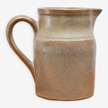 Vintage stoneware pitcher by the Digoin factory, France