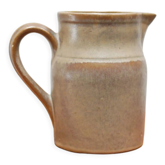 Vintage stoneware pitcher by the Digoin factory, France