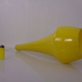 Yellow Teardrop Glass Ceiling Lamp from Holmegaard, Denmark, 1960s