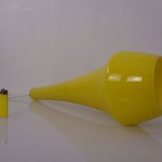 Yellow Teardrop Glass Ceiling Lamp from Holmegaard, Denmark, 1960s