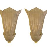 Barovier Toso large Murano glass wall lamp, Italy 1980s