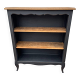 Bibus library shelf black wood Louis XV style
