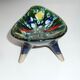 Ancienne coupe tripode signé A.Dressinval couleurs vives France