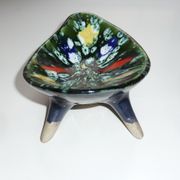 Former cup tripod signed A.Dressinval bright colors France