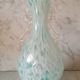 Blue speckled glass vase