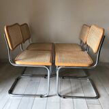 4 chairs Cesca b32 by Marcel Breuer