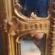 Large gold mirror with closed edges