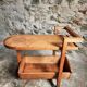 Vintage oak bar cart – France, 1950s