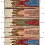 Handwoven Tribal One of a Kind 258 cm x 305 cm Multicolor Wool Carpet