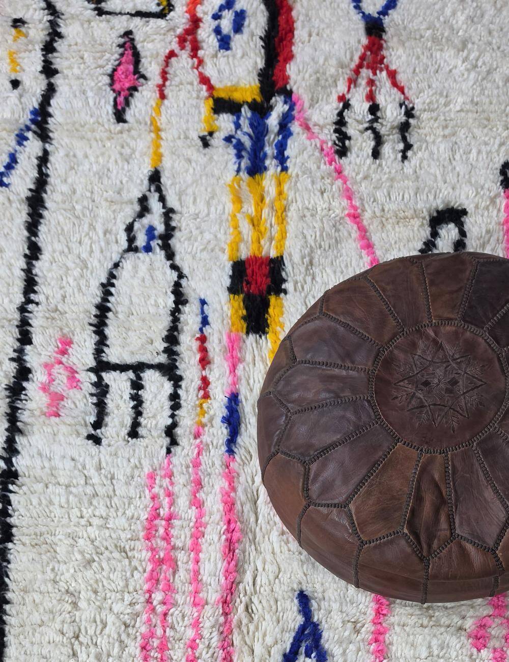 Tapis Azilal Marocain Abstrait - 286 x 182 cm