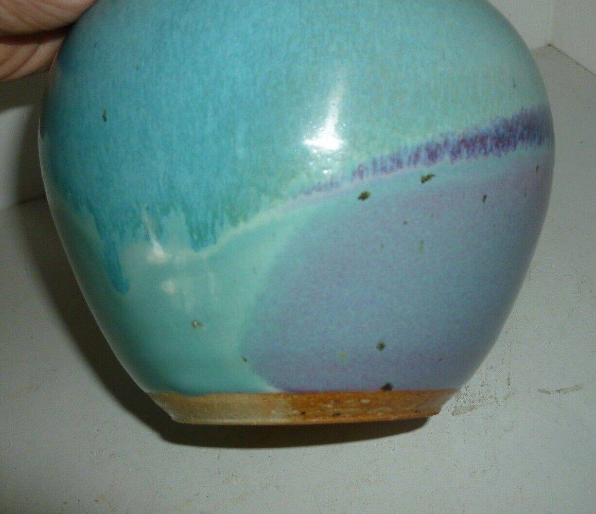 china enameled stoneware vase