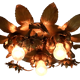 Vintage ceiling lamp ceiling lamp willy daro flower flower lamp