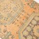 2x5 Turkish Vintage Runner Rug: Light Orange Peach Handmade Carpet 75x170Cm