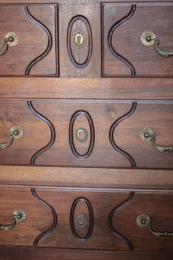 Commode bois 4 tiroirs,meuble de rangement,meuble ancien,commode parisienne