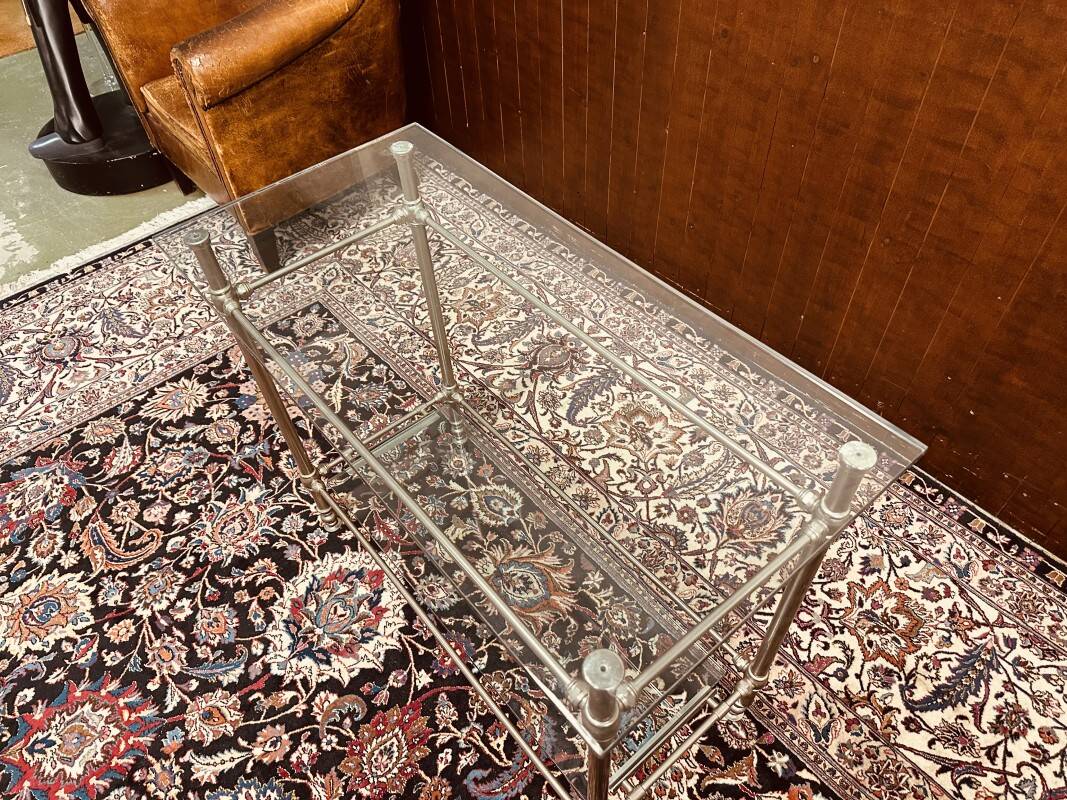 Eichholtz Regency Sidetable table pewter glas
