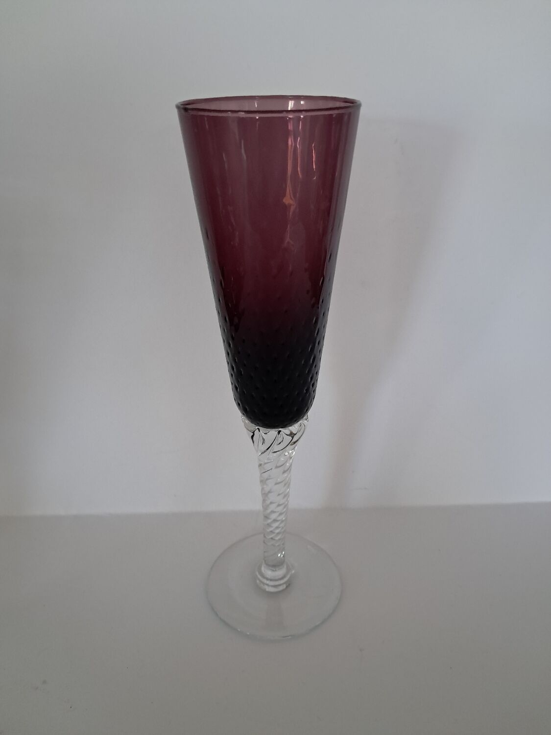 5 Murano champagne flutes