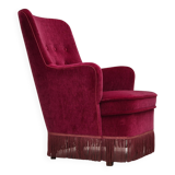 1970s, Danish easy chair, original very good condition, furniture velour.