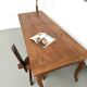Grande table de ferme en merisier massif des années 1900