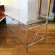 Coffee table 60/70 brass and glass