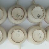 Lot of 8 Lunéville cups