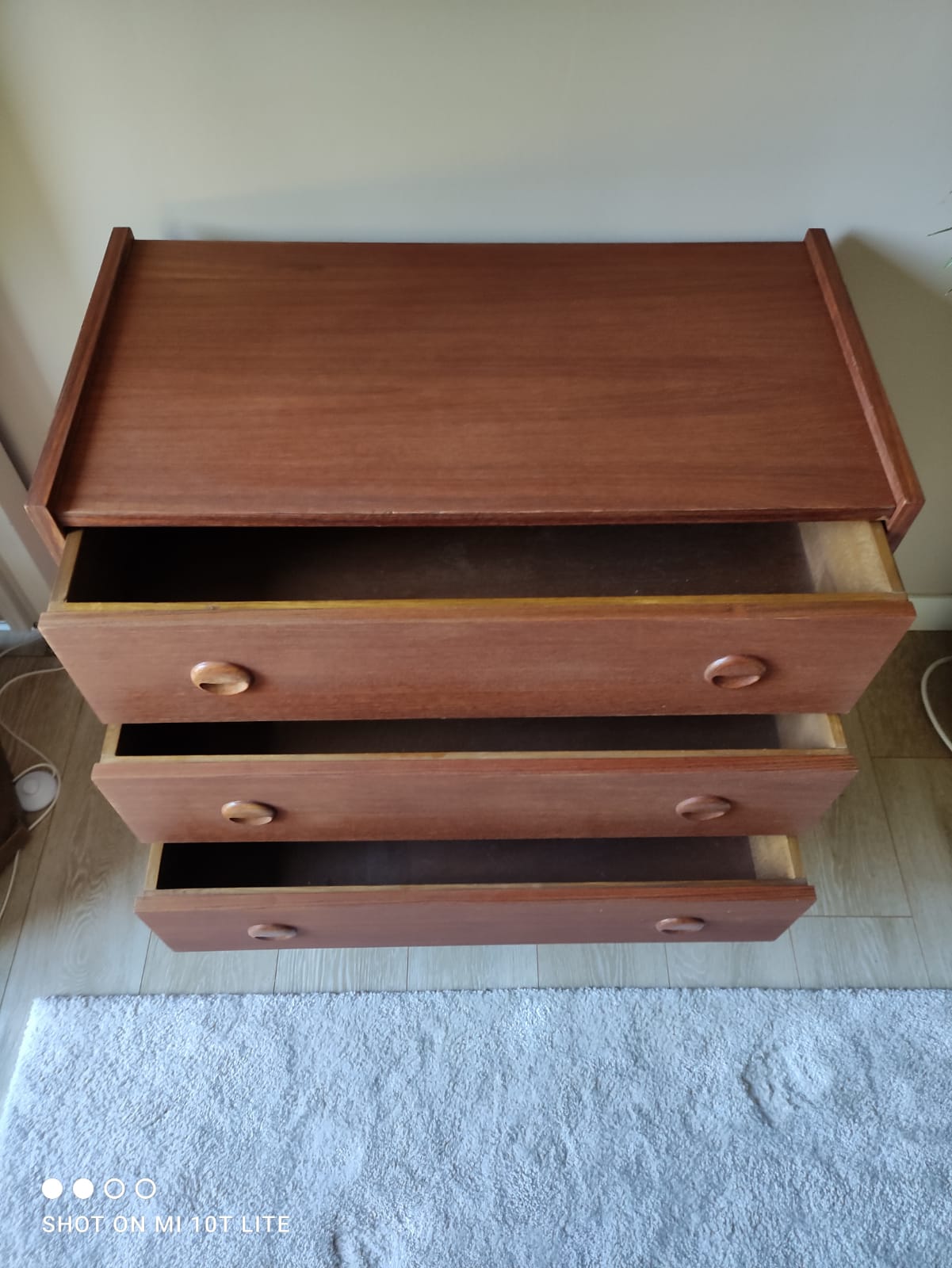 Scandinavian-style vintage teak-style commodity