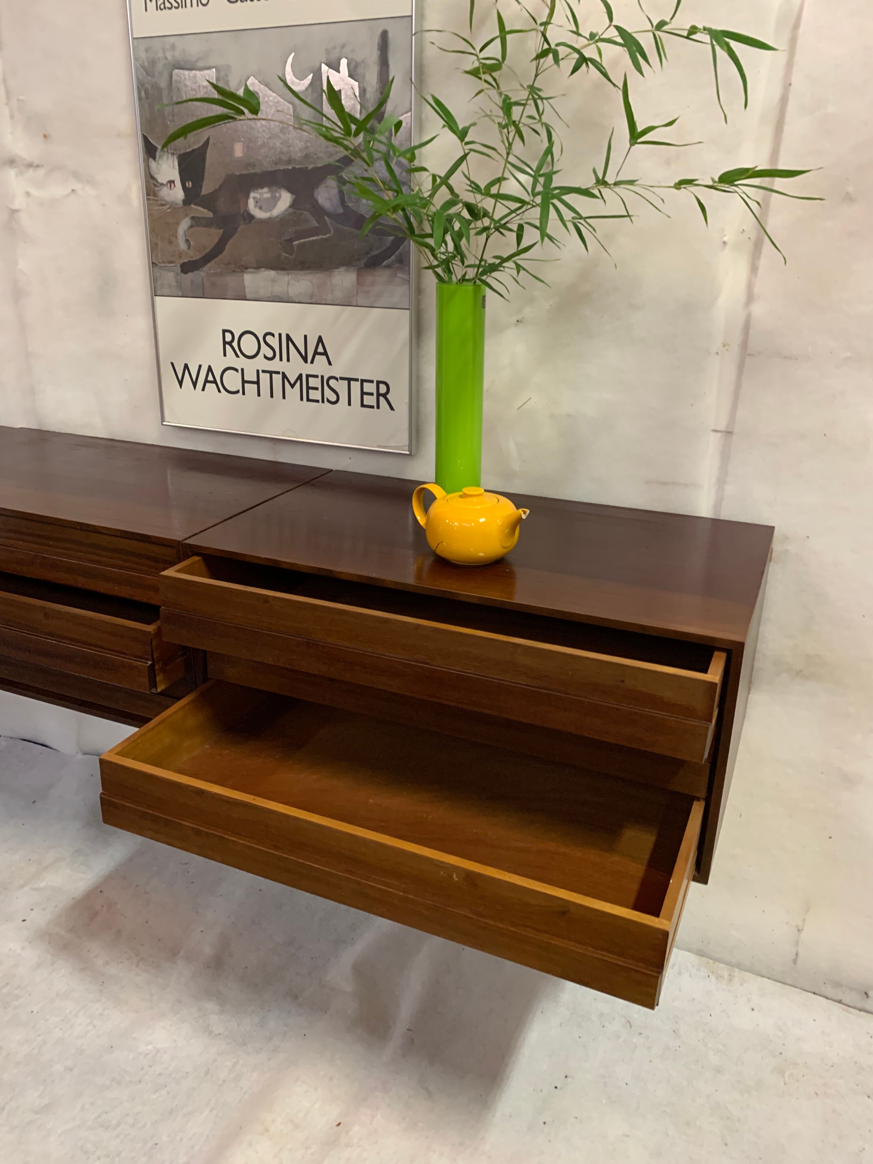 Wall sideboard palissander 1965