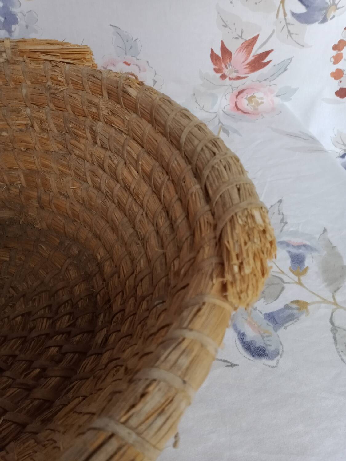 ANCIEN PANIER À pain en paille tressée déco cuisine art populaire paysan EUR 54,90 - FR