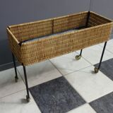 Wicker plant / flower stand 1960s