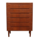 Commode danoise vintage | Teck | 6 tiroirs | 100 cm