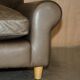 Large leather loveseat by Terence Conran