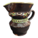 Glazed terracotta pitcher from Savoie, early 20th century