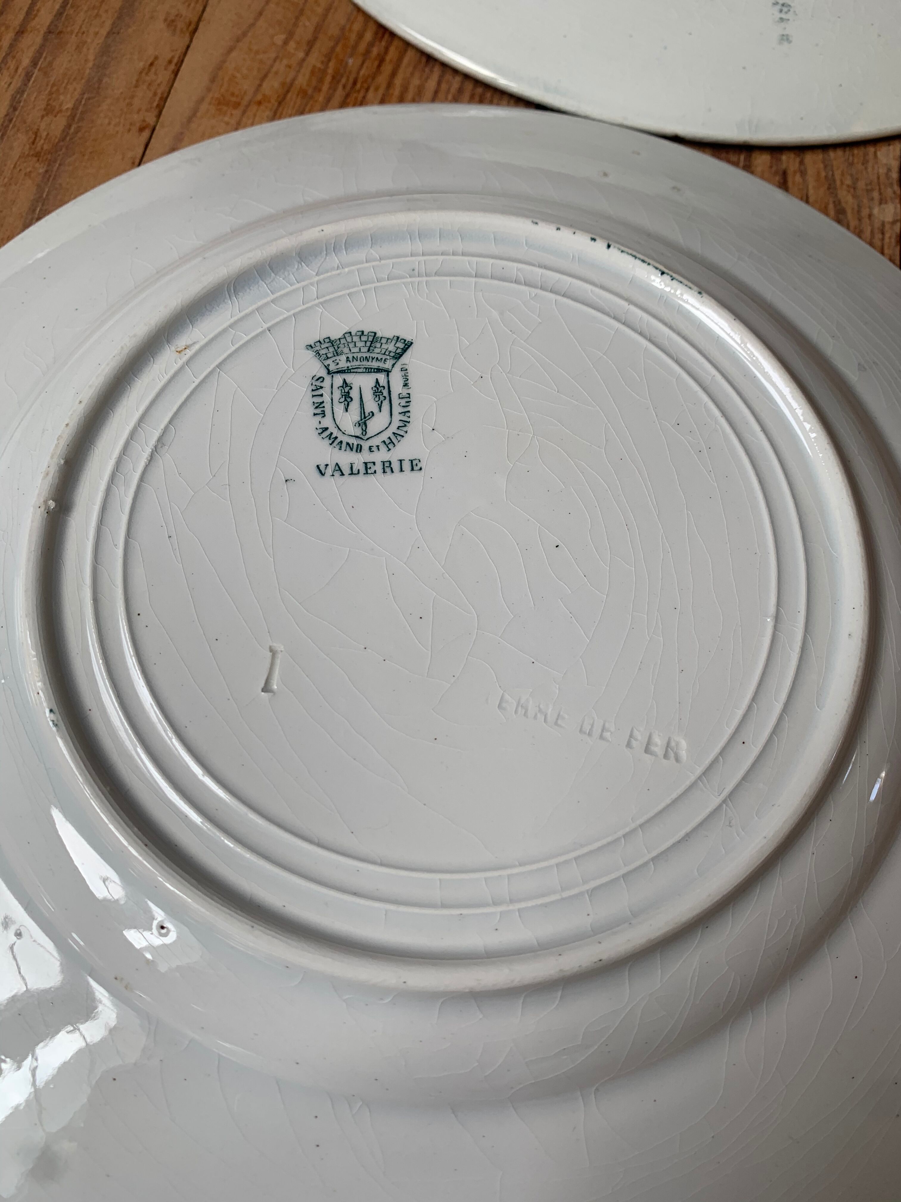 Lot of 8 plates St Amand and Hamage