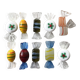 10 porte couteaux bonbons verre de Murano Pop Art