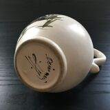 Pichet décor bécasse
