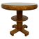Table de jeu Art déco avec plateau en verre noir
