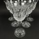Saint-Louis, 6 cut crystal water glasses in the Tommy model, perfect condition.