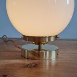 Opal glass table lamp