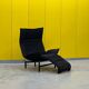 Vintage Black Veranda Armchair by Vico Magistretti for Cassina