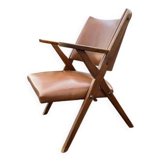 Vintage armchair by Dal Vera Antonio & Sons, 1950 Scandinavian design.