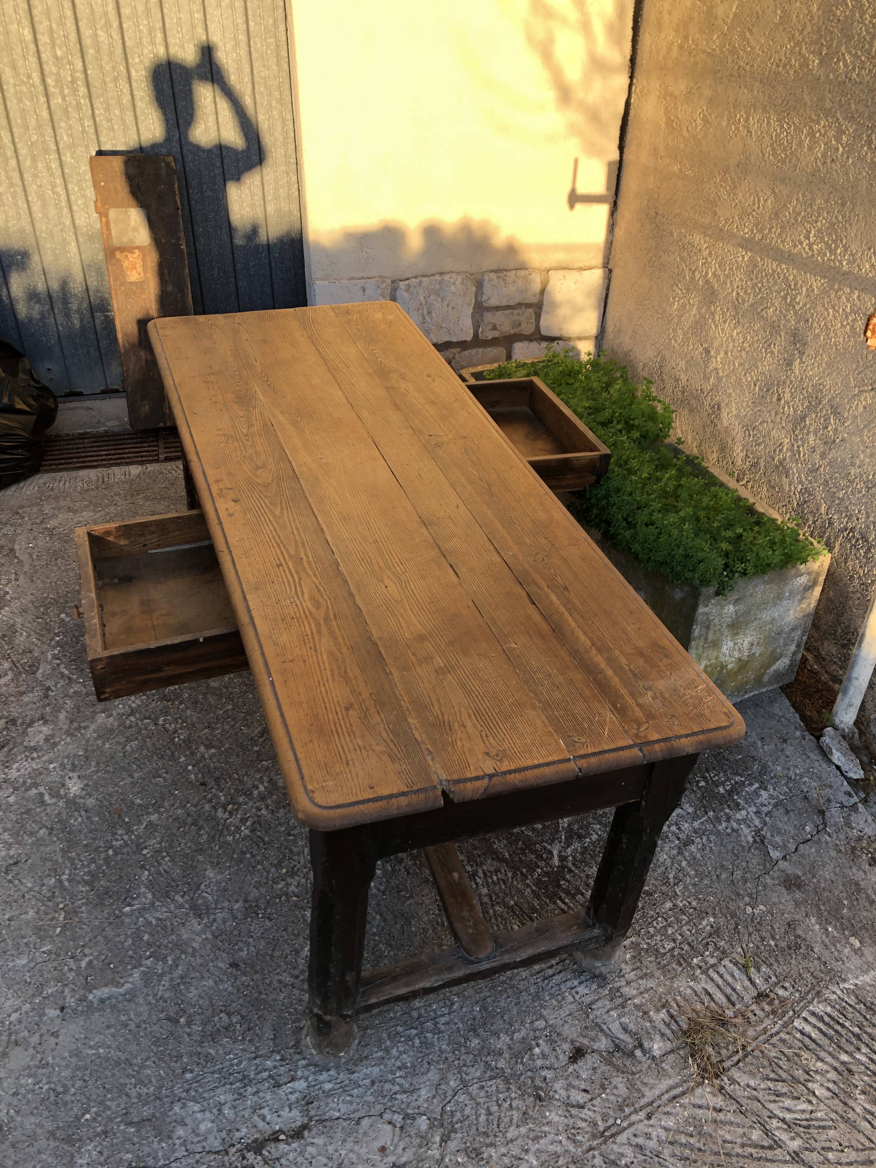 Table de ferme ancienne en chêne