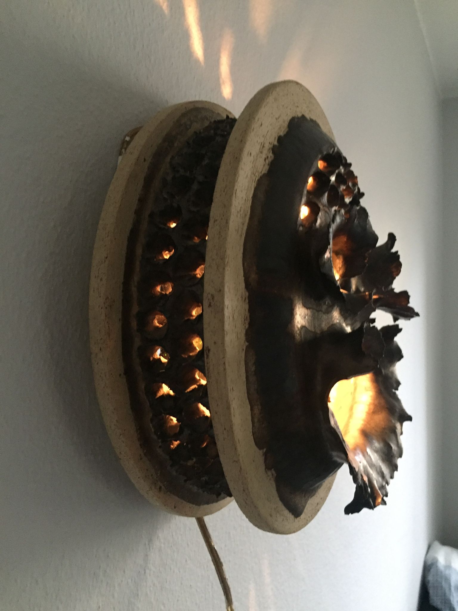Ceramic wall lamp by Githa Heske