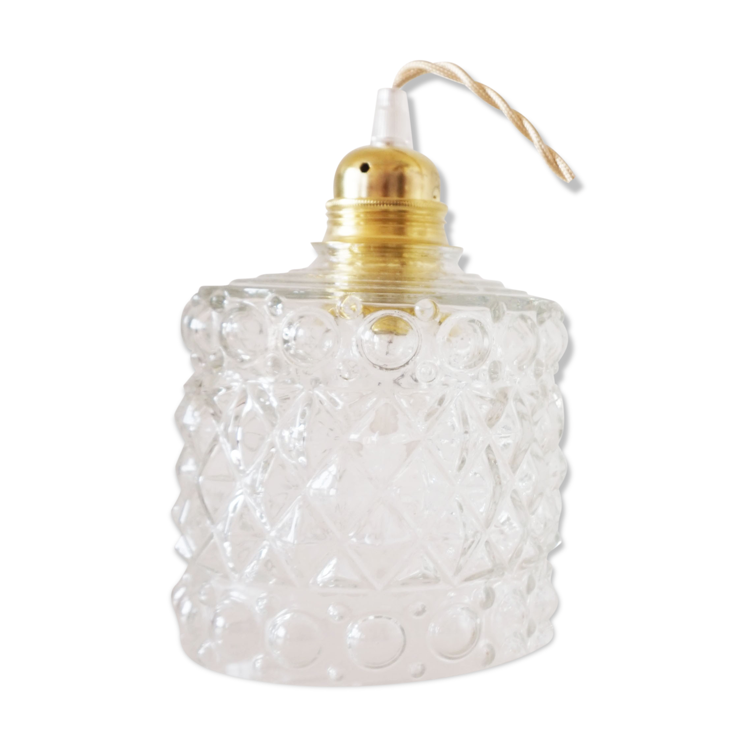 Suspension ballad molded glass globe