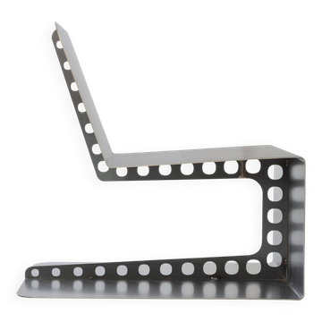 Brutalist Meccano Lounge Chair, Italian Collectible Design