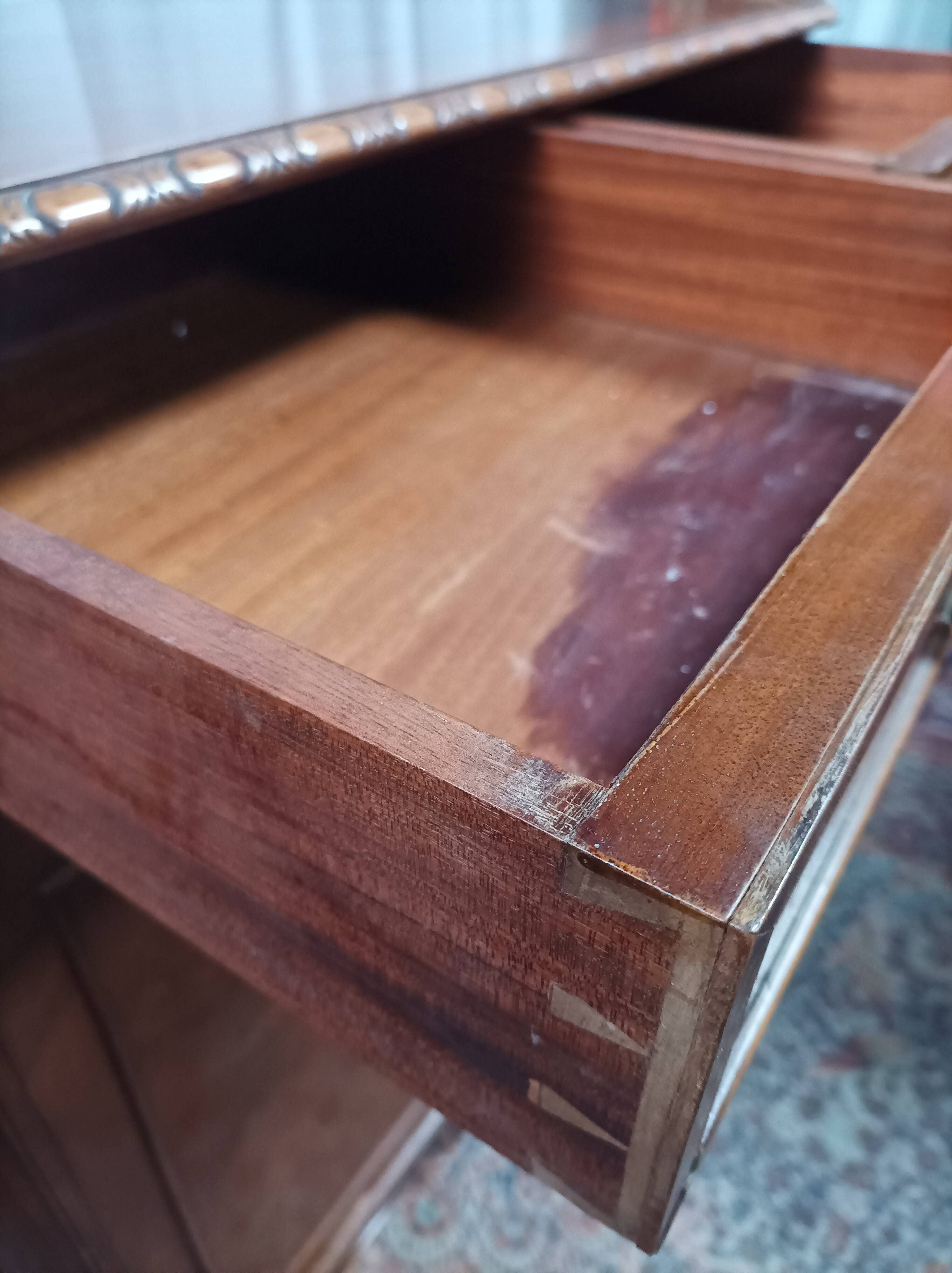 Chippendale mahogany bar cabinet Maison Jellinek in Faubourg Saint Antoine Paris