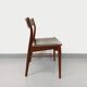 Vintage Scandinavian teak and leatherette chair from the 50s and 60s