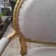 Two-seater bench wood fabric