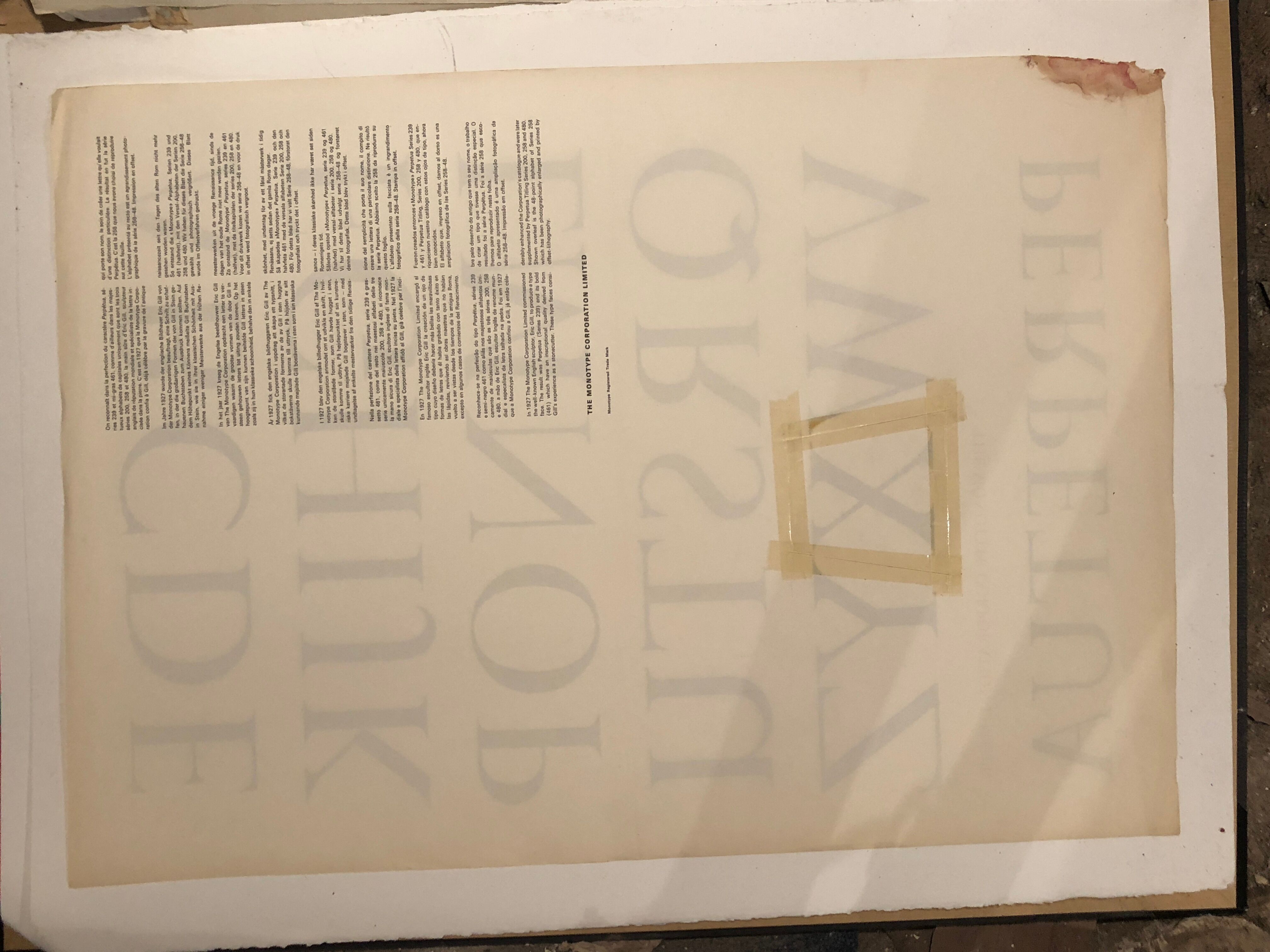 Typographic collection poster